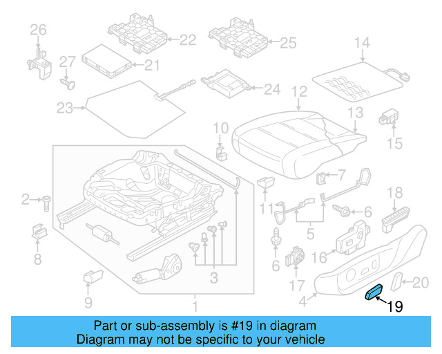 Adjust Knob 3C0-881-254-A-9B9 - View 10