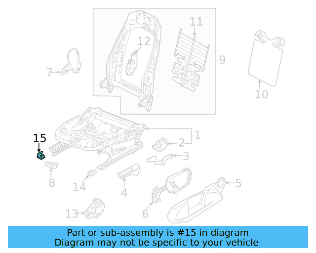 Ft End Track Cover 8W0881348A4PK - View 2