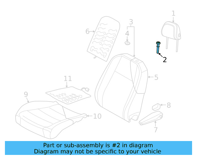 Headrest Guide 8W0-881-920-E - View 3