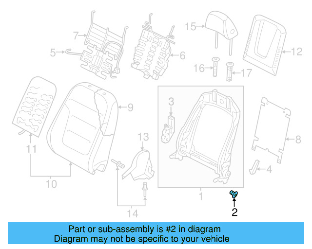 Seat Back Frame Lock Bolt WHT-002-796-B - View 16