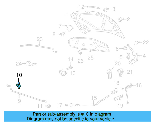 Support Rod Retainer 1U0-823-397-121 - View 12