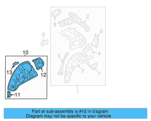 Wheelhouse Brace 5G6-809-129 - View 6