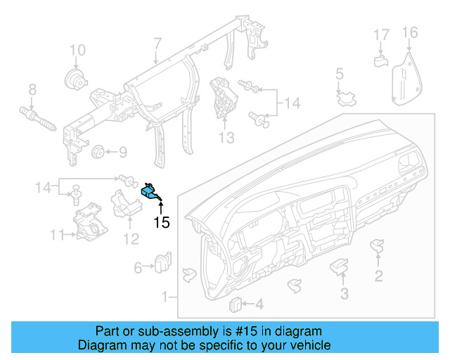 Reinforced Beam Bracket 5G1-857-745
