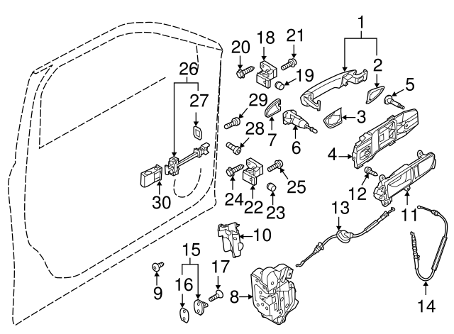 Lower Hinge Upper Bolt N-912-038-01