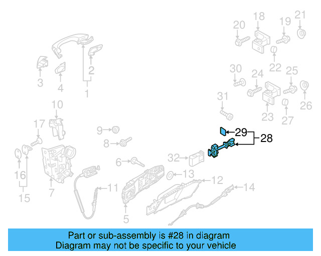 Upper Hinge Dust Cap 8T0-837-947