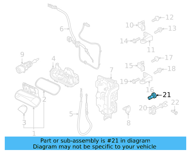 Check Rod Mount Bolt N-108-336-01 - View 6