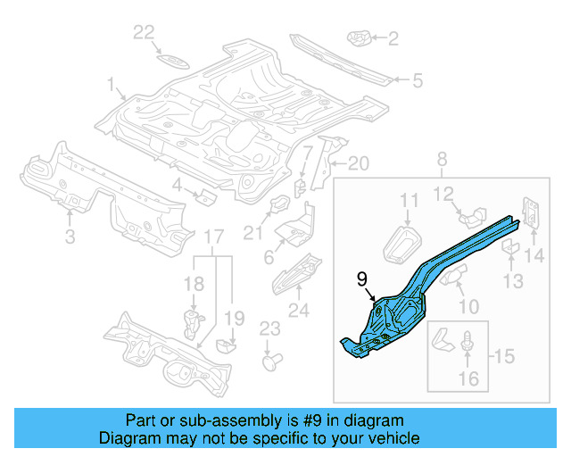 Side Member 5Q0-803-506-AQ - View 5