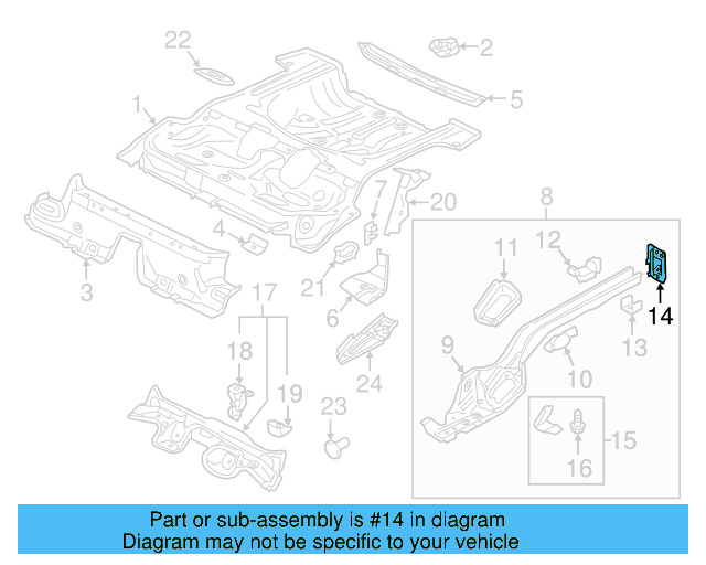 End Plate 5Q0-804-474-A - View 3