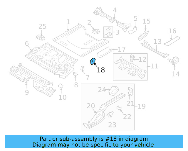 Floor Pan Mount 5Q0-813-722 - View 6