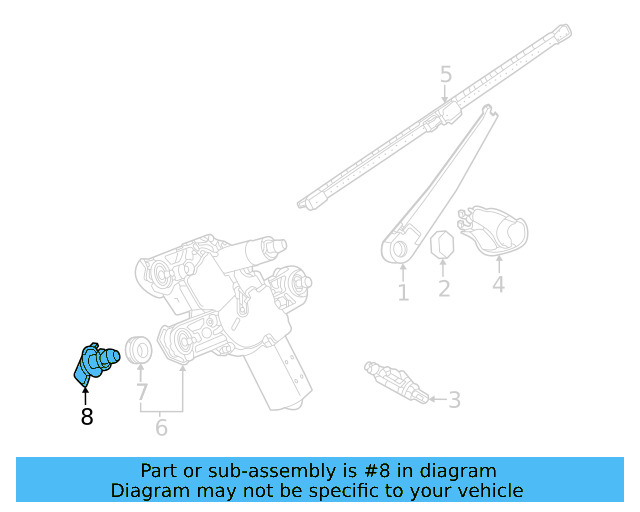 Wiper Motor Retainer 5NA-955-537 - View 3