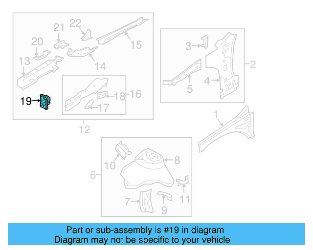 Rail End 5Q0-804-181-B - View 10