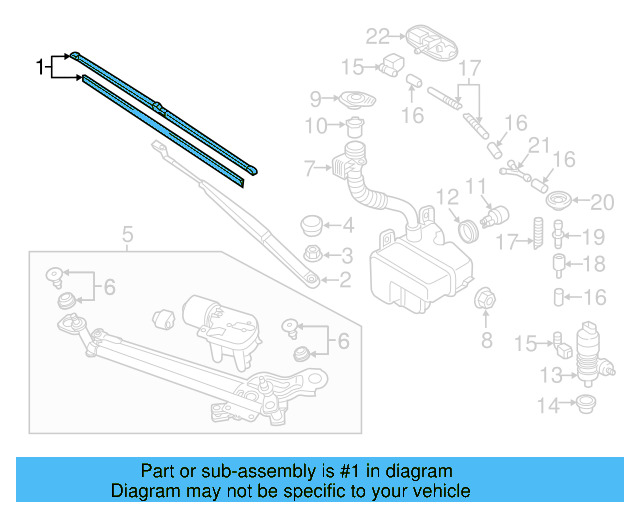 Wiper Blade 5G1-998-002 - View 9