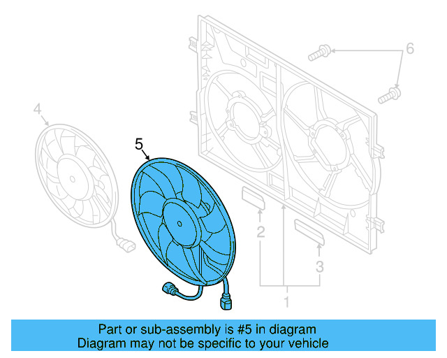 Fan & Motor 5Q0-959-455-BJ - View 12