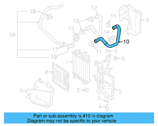 Inlet Hose 5Q0-121-051-L - View 19
