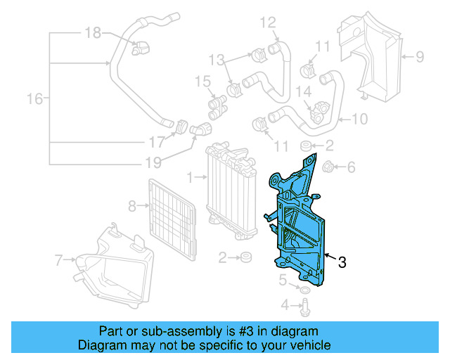 Mount Bracket 5Q0-121-093-BF - View 9