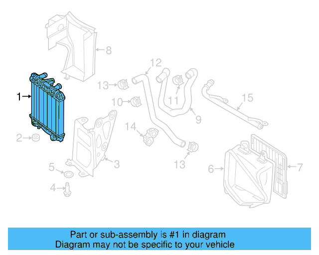 Auxiliary Radiator 5Q0-121-251-HA - View 11