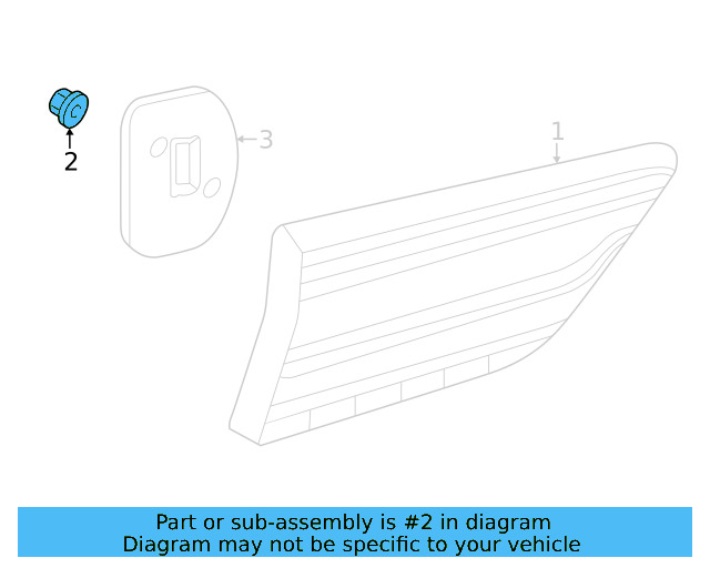 Backup Lamp Assembly Nut N-100-173-04 - View 6