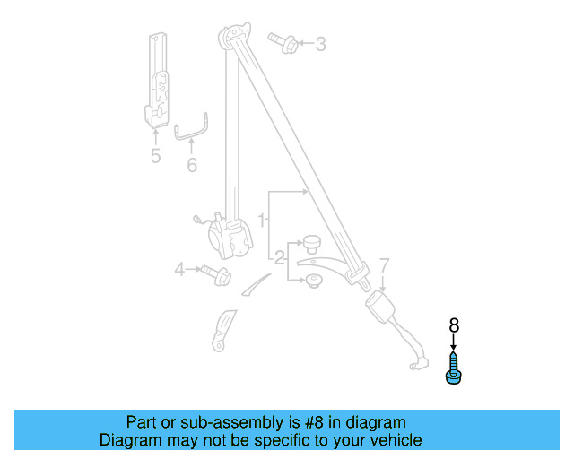 Buckle End Mount Bolt N-989-236-02 - View 18