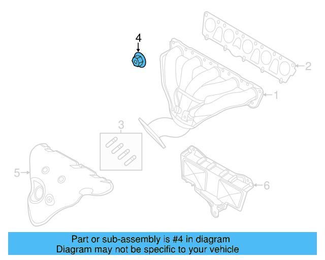 Exhaust Manifold Lock Nut N-908-946-01 - View 66