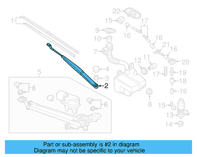 Wiper Arm 5GM-955-409 - View 9