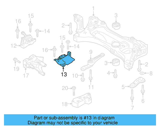 Mount 5Q0-199-555-BK - View 5