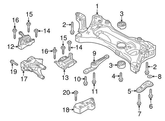 Support Bracket 06K-199-207-A - View 5