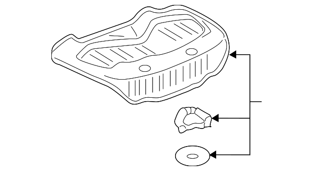 Floor Pan Heat Shield 5Q0-825-701-L