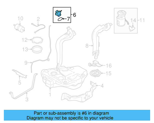 Fuel Cap Seal 1K0-201-557-A - View 22