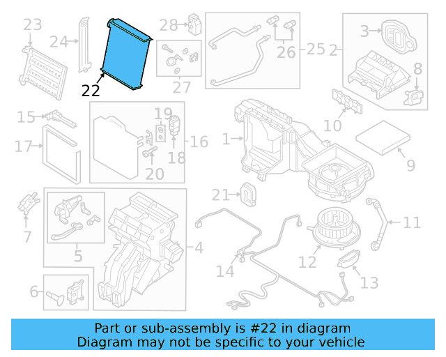 Heater Core 5Q0-819-031-B - View 11