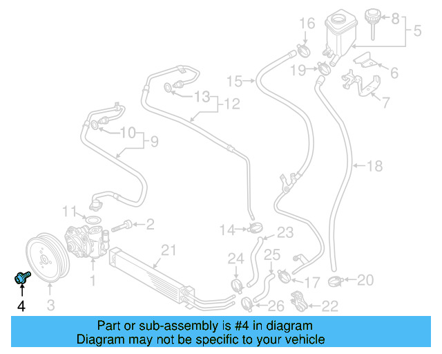 Pump Pulley Bolt N-911-361-01 - View 5