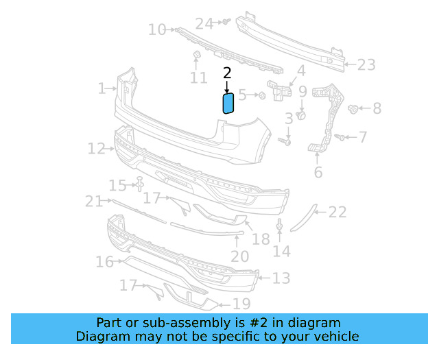 Bumper Cover Insulator 7N0-864-733-A - View 3