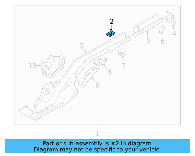 Rail Assembly Plate 5Q0-804-548 - View 4