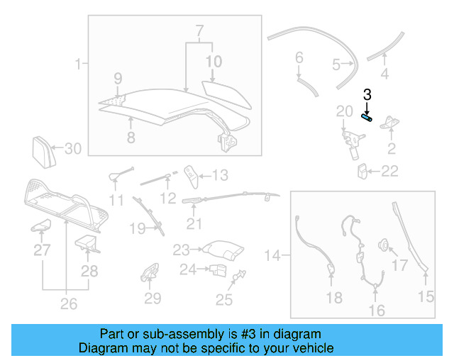 Top Assembly Pin 1Y0-871-763 - View 3