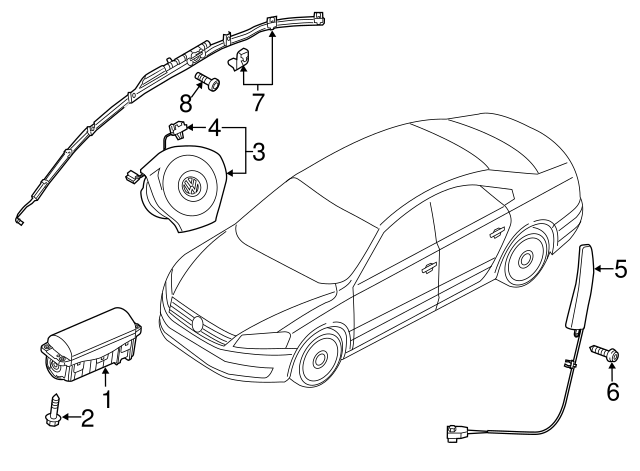 Ft Seat Air Bag 561-880-242-A
