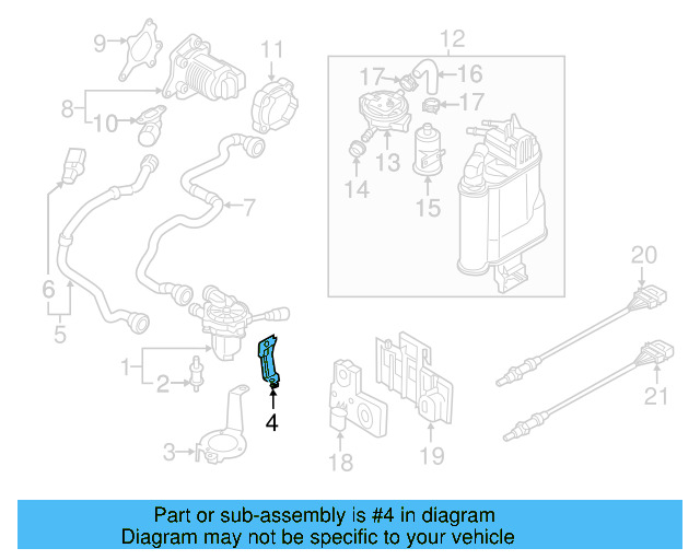Retaining Bracket 5Q0-906-129 - View 4