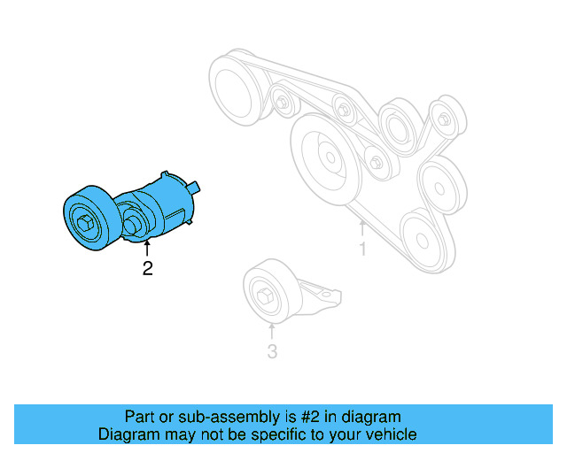 Accessory Drive Belt Tensioner Assembly 07K-903-315-T