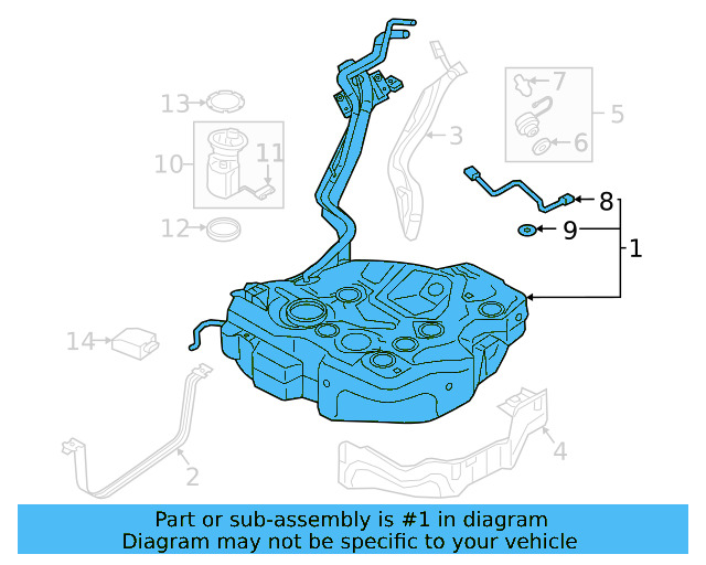 Fuel Tank 5Q0-201-055-BG