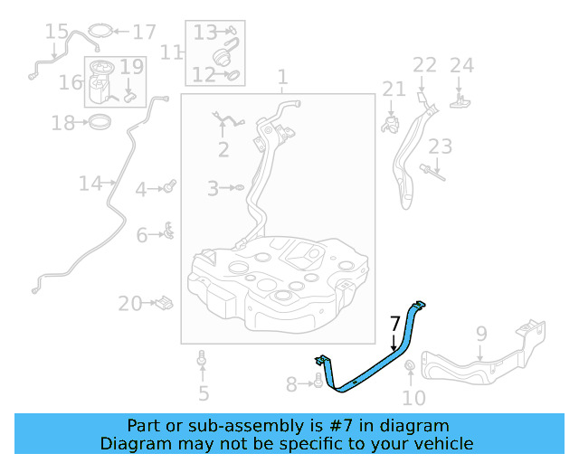 Tank Strap 5Q0-201-656-G - View 8