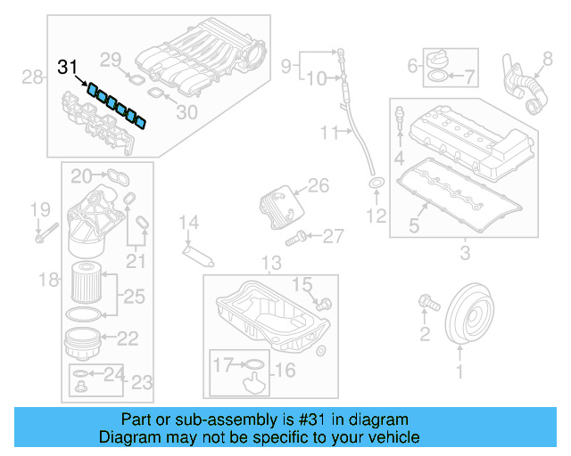 Manifold Gasket 03H-133-237-D - View 17