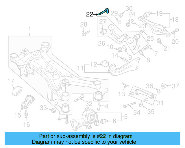 Lower Control Arm Adjust Bolt WHT-001-761 - View 9