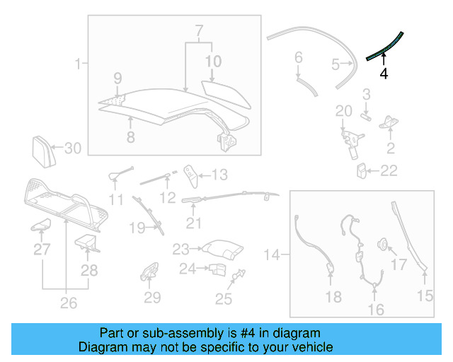 Top Assembly Retainer 1Y0-871-322-A