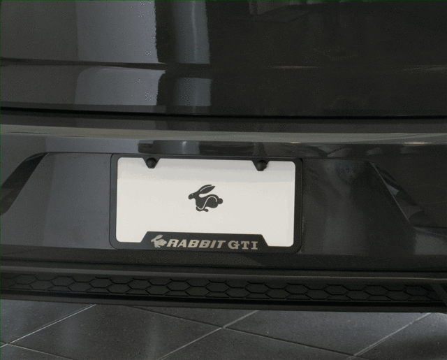 Rabbit Gti License Plate Frame Kit 5G0-087-700 - View 4