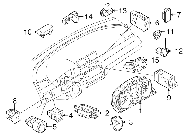 Instrument Panel Plug 1T0-857-489 - View 91