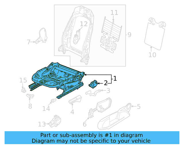 Seat Frame 5WA-881-105-D - View 3
