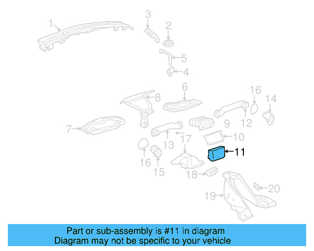 Lower Duct 1C1-819-363-A - View 11