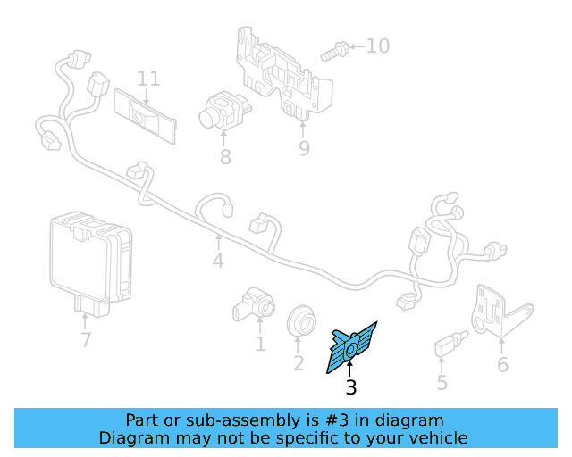 Park Sensor Bracket 3CN-919-494