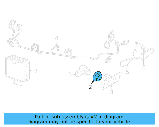 Park Sensor Seal 5Q0-919-133-9B9 - View 17