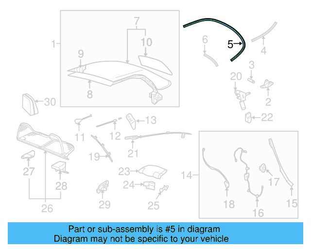 Top Assembly Tape 1Y0-898-435 - View 3