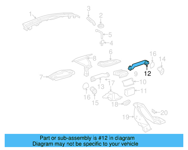 Duct 1C1-819-634-A - View 9