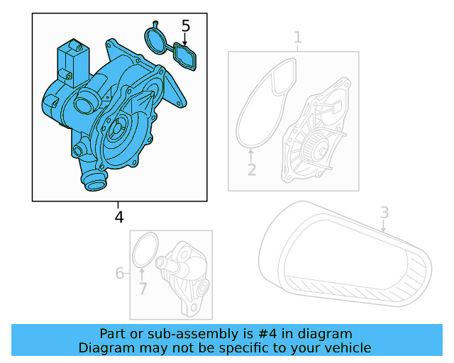 Engine Water Pump Housing 06L-121-111-P - View 10